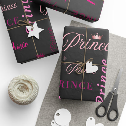 Prince, All Wrapped-up Wrapping Papers with Pink text