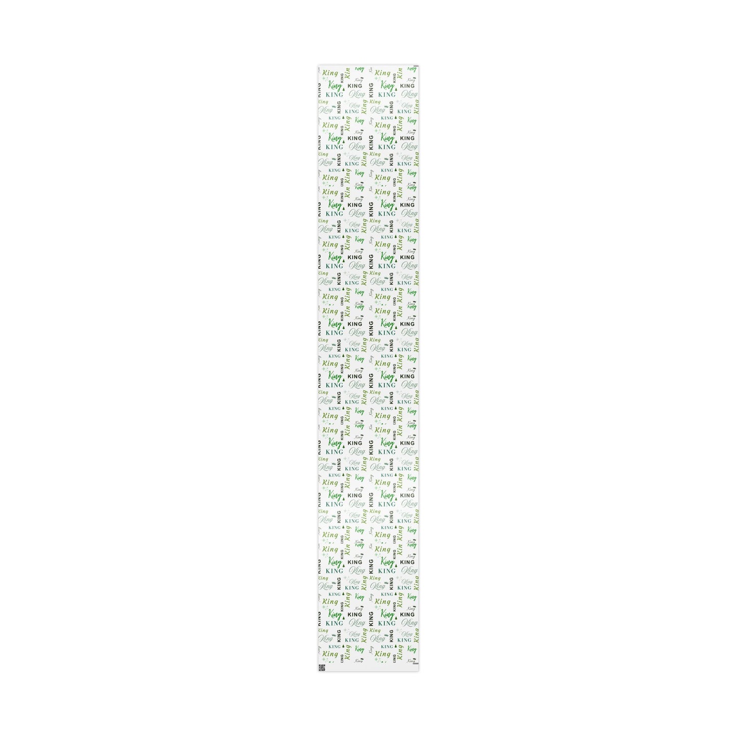 King, All Wrapped-up Wrapping Papers with Green text