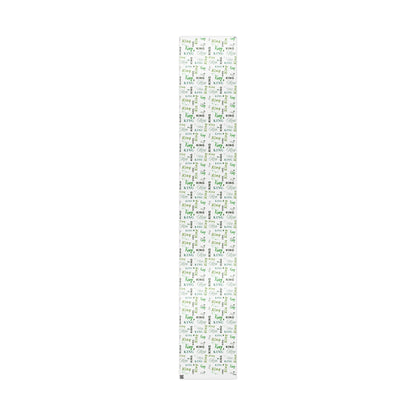 King, All Wrapped-up Wrapping Papers with Green text