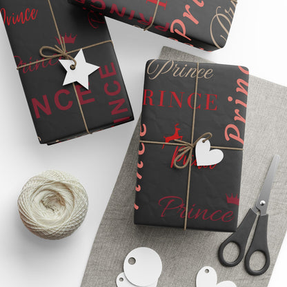 Prince, All Wrapped-up Wrapping Papers with Red text