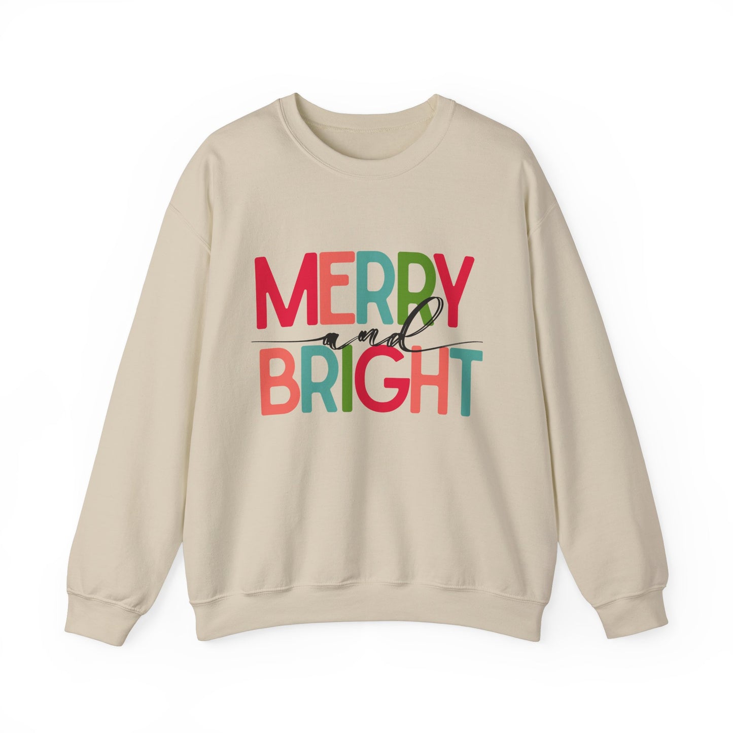 Merry and Bright Unisex Sweatshirt, light colors