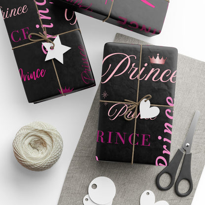 Prince, All Wrapped-up Wrapping Papers with Pink text