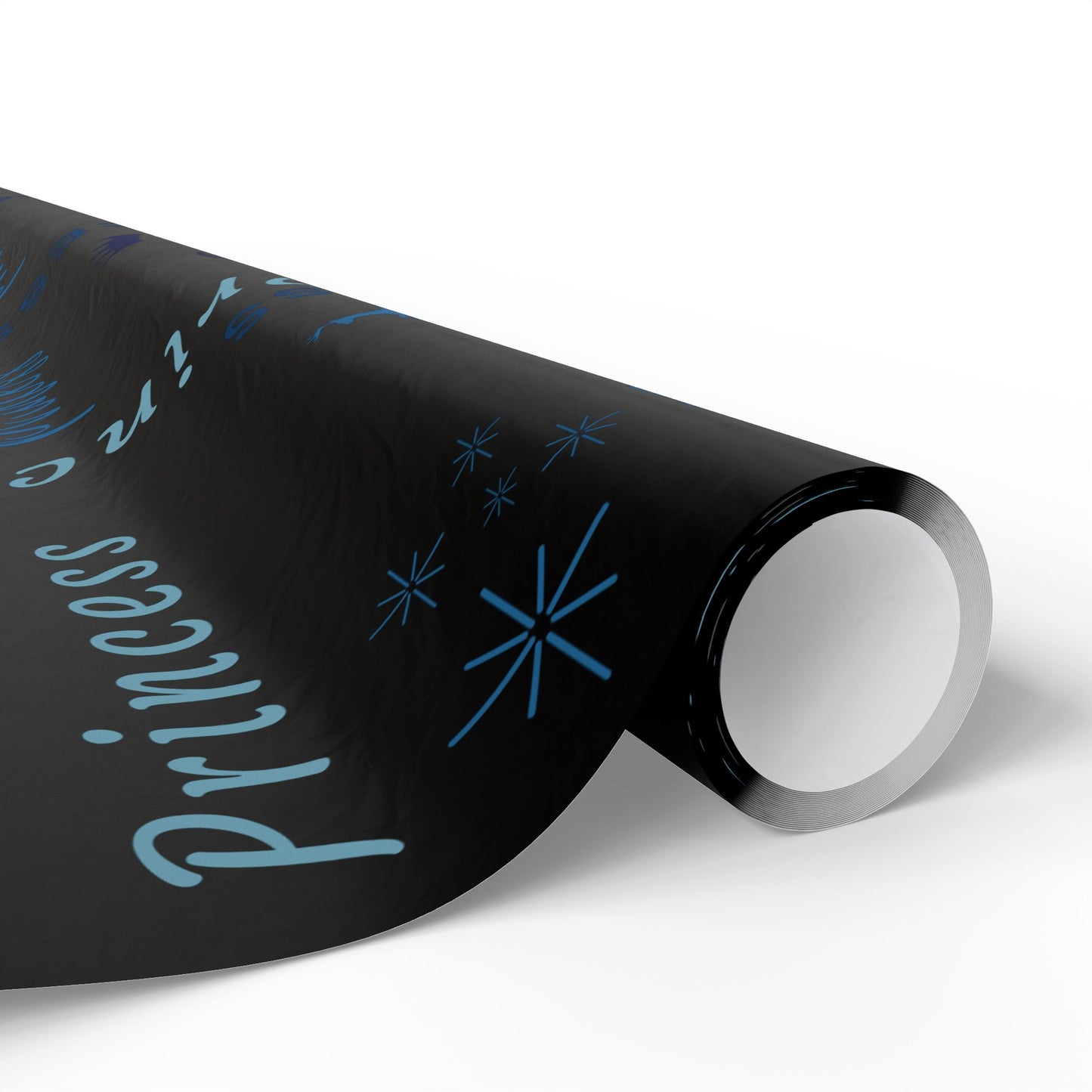 Princess, All Wrapped-up Wrapping Papers with Blue text