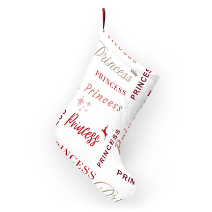 Christmas Stocking - Princess, All Wrapped-up with Red text